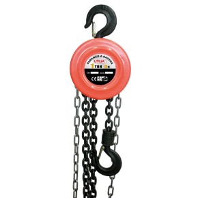Paranco a Catena Montacarichi Verricello Manuale 1000 kg Sollevatore Elevatore