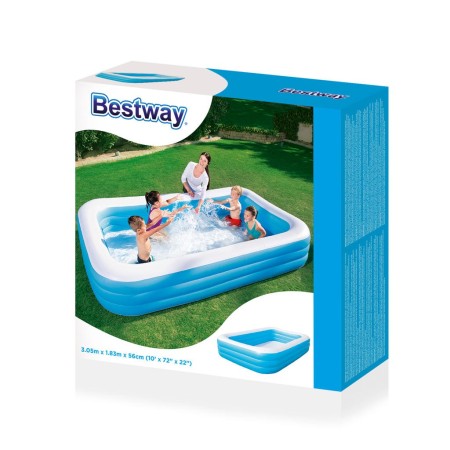Piscina Rettangolare per Bambini 305x183 Gonfiabile Estate Acqua Autoportante