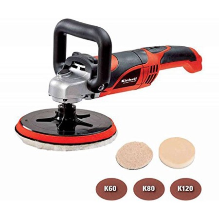 Einhell Levigatrice Lucidatrice per Auto Palmare Cuffia Disco Abrasivo 60 80 120
