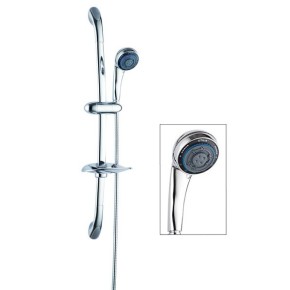 Kit Asta Saliscendi Set Doccia Completo Sistema Colonna Gruppo Portasapone Bagno