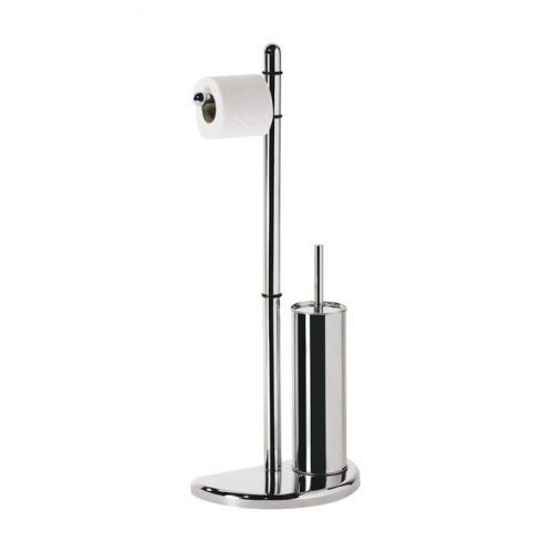 Colonna Porta Carta Rotolo Igienica Scopino Piantana Water Bagno Salvaspazio Wc