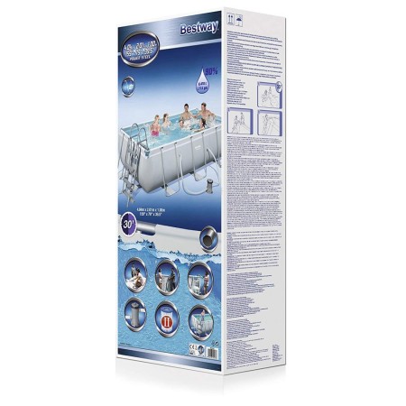 Piscina Bambini 400x200 Steel Pro Frame Rettangolare Fuoriterra con Pompa Filtro