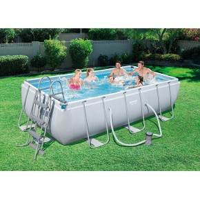 Piscina Bambini 400x200 Steel Pro Frame Rettangolare Fuoriterra con Pompa Filtro 2