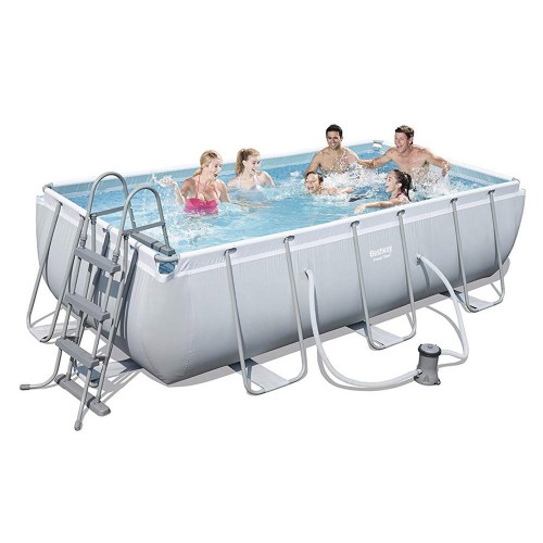 Piscina Bambini 400x200 Steel Pro Frame Rettangolare Fuoriterra con Pompa Filtro