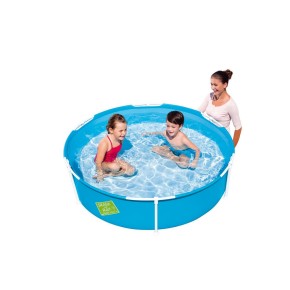 Piscina per Bambini Rotonda 152x38 h Struttura in Acciaio Acqua Steel Pro Frame