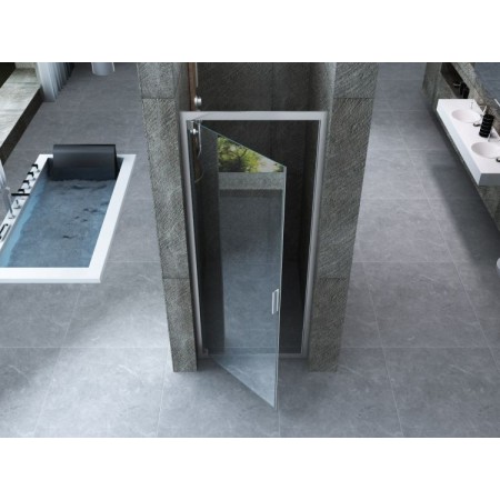 Box Doccia Nicchia 6 mm Anta Battente 65 70 75 80 Porta Parete Cristallo Vetro
