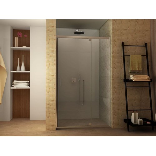 Box Doccia Nicchia 6 mm Anta Fissa Battente 90 100 110 120 130 140 in Cristallo