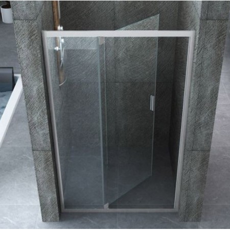 Box Doccia Nicchia 6 mm Anta Fissa Battente 90 100 110 120 130 140 in Cristallo