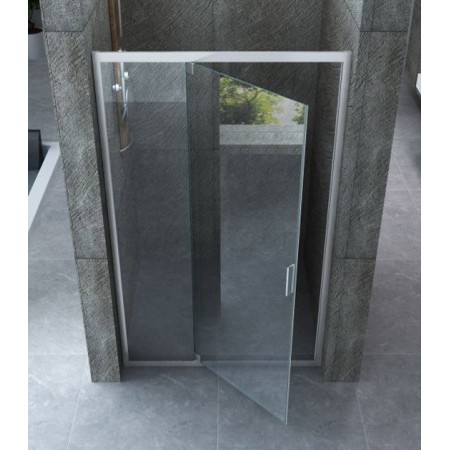 Box Doccia Nicchia 6 mm Anta Fissa Battente 90 100 110 120 130 140 in Cristallo