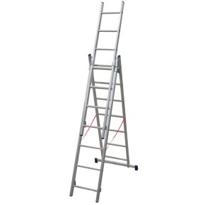 Facal Stilo Scala Alluminio 3x 7 Gradini Scaletta Allungabile Telescopica Cinte