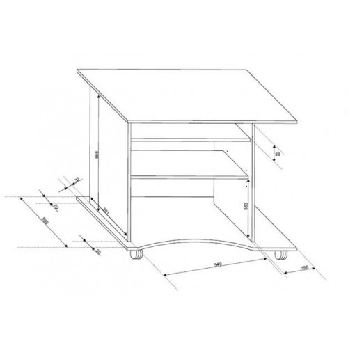 Kit Scrivania Portapc Computer Bianca Cameretta Legno Tavolo con Ruote Consolle