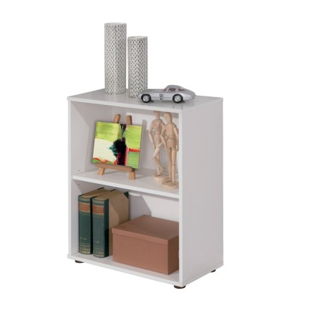 Libreria in Legno 60 Moderna Bianca Alta Bassa Stretta Scaffali Ripiani Ufficio