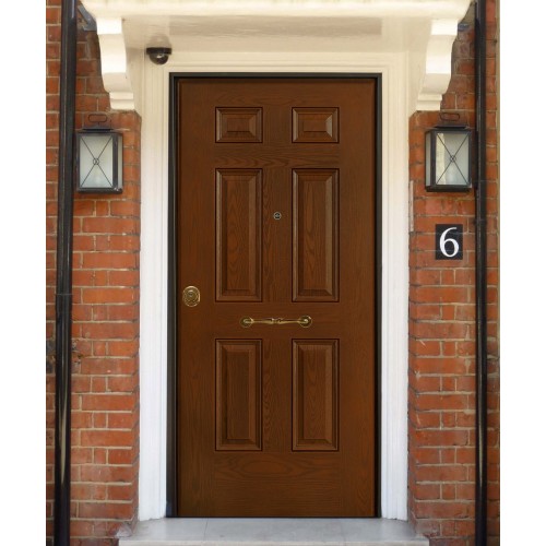 Porta Blindata per Esterno in Resina Noce Portone Portoncino Classe 3 4 Ingresso