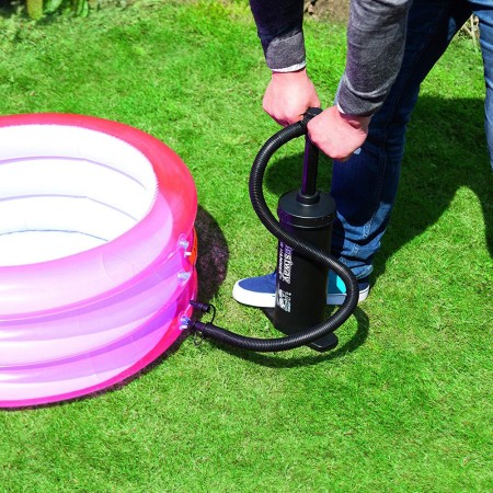 Pompa Aria Gonfiatore Manuale a Mano Pavimento Materassino Piscina Gommone Sup