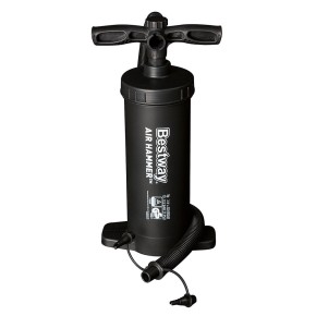 Pompa Aria Gonfiatore Manuale a Mano Pavimento Materassino Piscina Gommone Sup