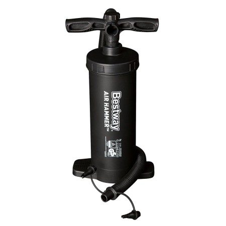 Pompa Aria Gonfiatore Manuale a Mano Pavimento Materassino Piscina Gommone Sup