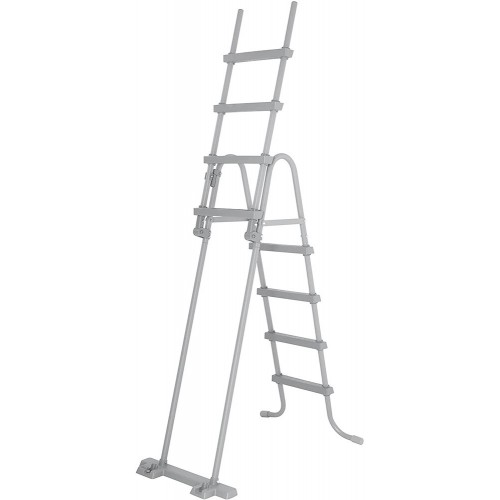 Scaletta di Sicurezza per Piscina Altezza 122 cm Bestway Gradini Esterni Acciaio