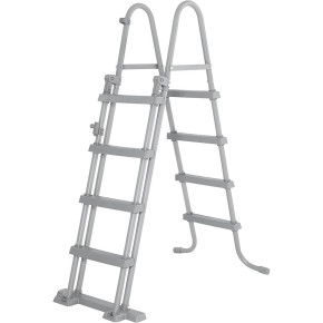 Scaletta di Sicurezza per Piscina Altezza 122 cm Bestway Gradini Esterni Acciaio