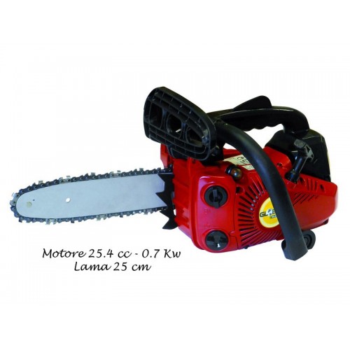 Motosega Globex 25 cc Lama 25 cm Motore a Scoppio Professionale Catena Oregon