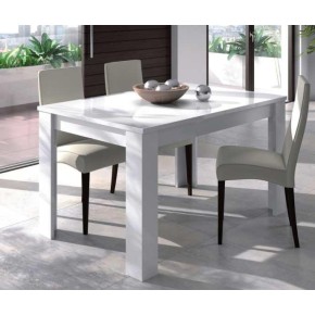 Tavolo Estensibile da Pranzo Allungabile Bianco Moderno Rettangolare per Salotto