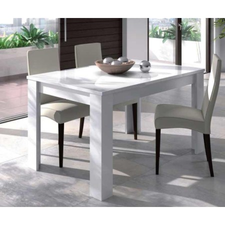 Tavolo Estensibile da Pranzo Allungabile Bianco Moderno Rettangolare per Salotto