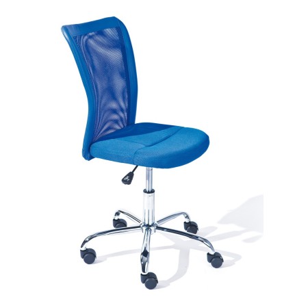 Sedia Ufficio Ruote Scrivania Cameretta Poltrona Girevole Arredo da Camera Blu